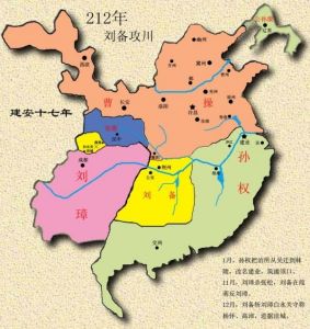 212年 劉備攻川