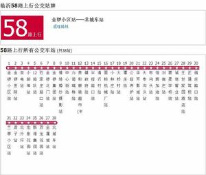 臨沂公交58路