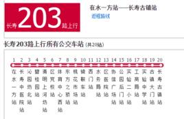 長壽公交203路