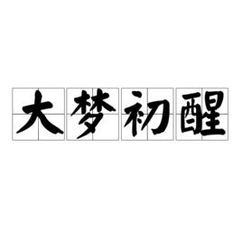 大夢初醒[成語]