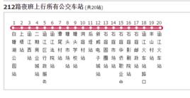 莆田公交212路夜班