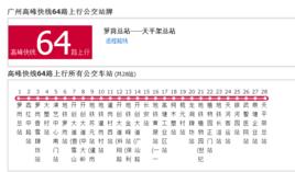 廣州公交高峰快線64路