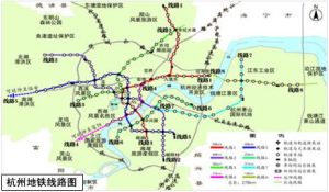 杭州捷運線路圖