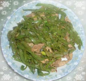 肉炒扁豆絲