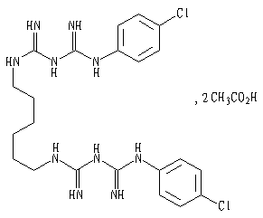 醋酸氯己定結構式