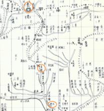 清代光緒年間《利川縣誌》中位於縣城和毛壩集鎮間的青岩