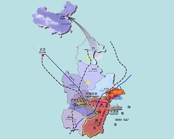 漢沽位於天津東部