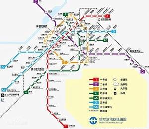 哈爾濱捷運線路圖