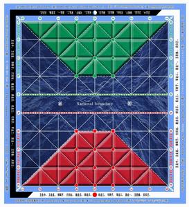 國際軍棋之四國軍棋棋盤