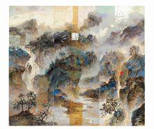 熊斌作品《乾坤系列》140×50cm×3聯 2013